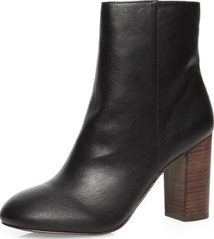 Dorothy Perkins, 1134[^]262015000708484 Womens Black loop 70s heeled boots- Black