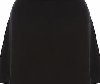 Dorothy Perkins Womens Black Pull on Ponte A line Mini Skirt-