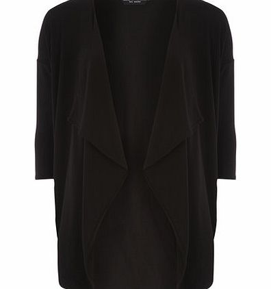 Dorothy Perkins Womens Black short jersey kimono sleeve jacket-