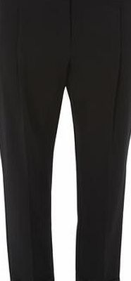 Dorothy Perkins Womens Black Tapered Leg Trousers- Black