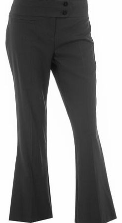 Dorothy Perkins Womens Black tappered peg trousers- Black