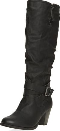 Dorothy Perkins, 1134[^]262015000711306 Womens Black texan knee boots- Black DP22329201