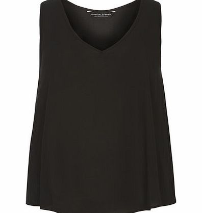 Dorothy Perkins Womens Black V Built Up Cami Top- Black DP05485610