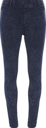 Dorothy Perkins, 1134[^]262015000711679 Womens Blue Black Acid Eden jeggings- Blue