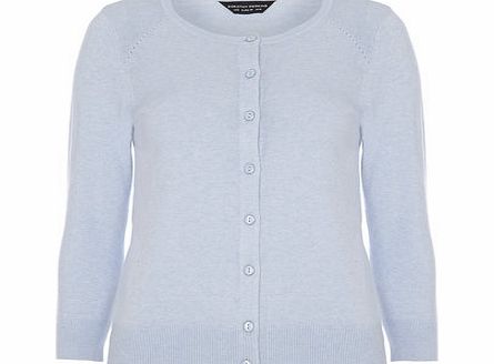 Dorothy Perkins Womens Blue cotton short cardigan- Blue DP55160482