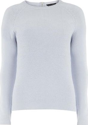 Dorothy Perkins, 1134[^]262015000710234 Womens Blue Scallop Yoke Jumper- Blue DP55316302