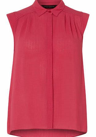 Dorothy Perkins Womens Bright Pink Sleeveless Shirt- Pink