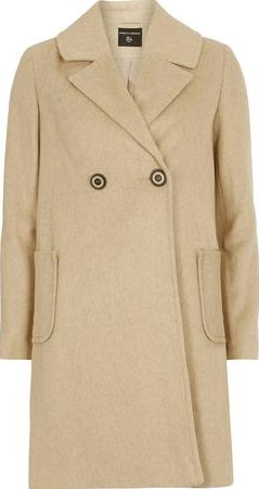 Dorothy Perkins, 1134[^]262015000712067 Womens Camel Twill Swing Coat- White DP98526254