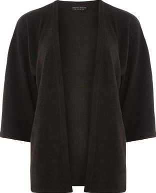 Dorothy Perkins, 1134[^]262015000712930 Womens Charcoal Kimono Cardigan- Grey DP55315101