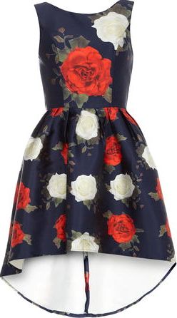 Dorothy Perkins, 1134[^]262015000708797 Womens Chi Chi Floral print dip hem dress- Blue