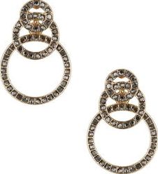 Dorothy Perkins, 1134[^]262015000715145 Womens Circle Overlay Earring- Grey DP49816235