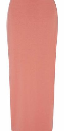 Dorothy Perkins Womens Coral Jersey Maxi Skirt- Coral DP14570060