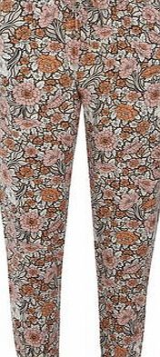 Dorothy Perkins Womens Coral Pansy Print Jogger- Coral DP14705760