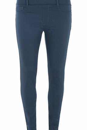 Dorothy Perkins Womens Dark Teal Wash ``Eden`` Jeggings- Blue