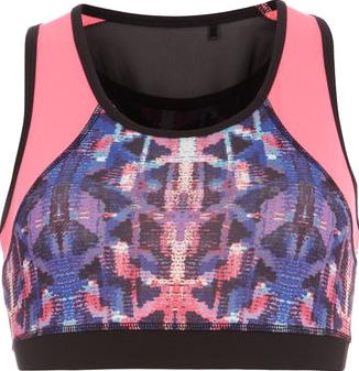 Dorothy Perkins, 1134[^]262015000695719 Womens DP Active Print Sports Bra- Multi Colour