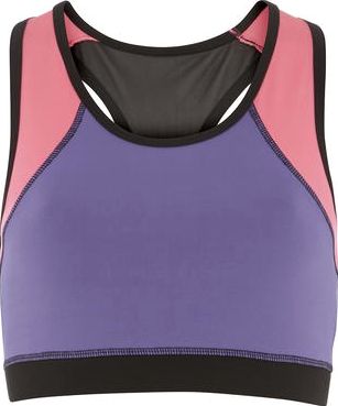 Dorothy Perkins, 1134[^]262015000695722 Womens DP Active Purple Colour-block Sports Bra-