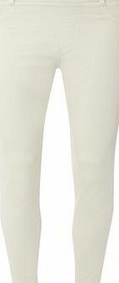 Dorothy Perkins Womens Ecru Wash ``eden`` Capri Jeggings- White