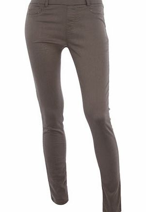 Dorothy Perkins Womens Eden cement grey ultra soft jegging- Grey