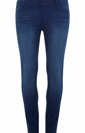 Dorothy Perkins Womens Eden mid washed jeggings- Blue DP70227424