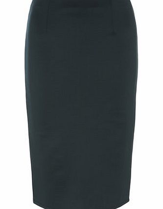 Dorothy Perkins Womens Green scuba style pencil skirt- Green