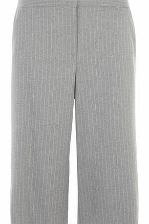 Dorothy Perkins Womens Grey Chalk Stripe Culottes- Grey DP66794762