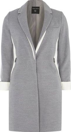 Dorothy Perkins, 1134[^]262015000713620 Womens Grey Colour Block Coat- Grey DP98525762