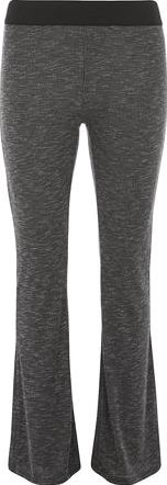 Dorothy Perkins, 1134[^]262015000709110 Womens Grey Marl Rib Flared Trousers- Grey