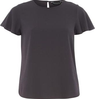 Dorothy Perkins, 1134[^]262015000706994 Womens Grey Soft T Shirt- Grey DP05596362