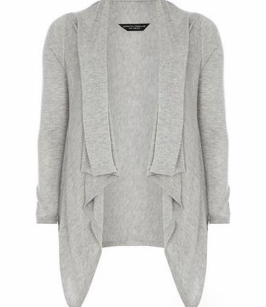 Dorothy Perkins Womens Grey Waterfall Cardigan- Grey DP55311627