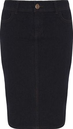 Dorothy Perkins, 1134[^]262015000712838 Womens Indigo Denim Pencil Skirt- Blue DP70345524