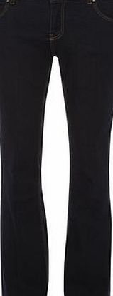 Dorothy Perkins Womens Indigo Statement Flare Jeans- Blue