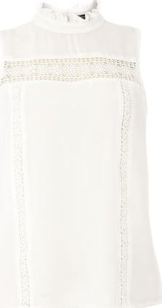 Dorothy Perkins, 1134[^]262015000705953 Womens Ivory Crochet Top- White DP05595982