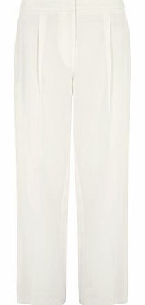 Dorothy Perkins Womens Ivory Highwaisted Wideleg Trousers- Ivory