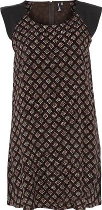 Dorothy Perkins, 1134[^]262015000712388 Womens Izabel London Multi Black Print Dress-