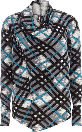 Dorothy Perkins, 1134[^]262015000707896 Womens Izabel London Multi Blue Check Print Top-