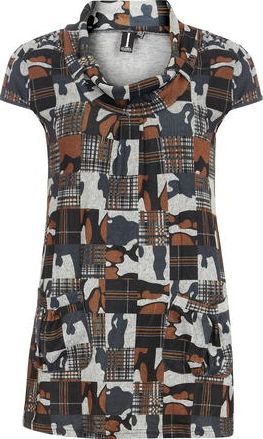 Dorothy Perkins, 1134[^]262015000707934 Womens Izabel London Multi Grey Long Line Tunic