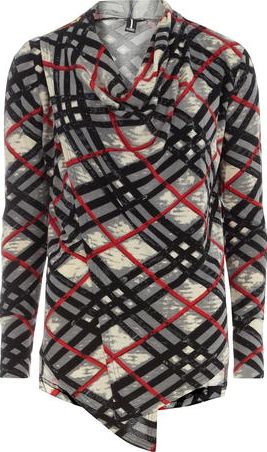 Dorothy Perkins, 1134[^]262015000707891 Womens Izabel London Multi Red Check Print Top-