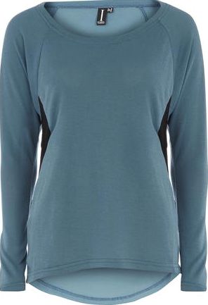 Dorothy Perkins, 1134[^]262015000706864 Womens Izabel London Petrol Blue Panel Knit Top-