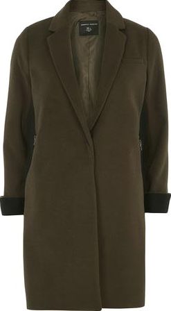 Dorothy Perkins, 1134[^]262015000713611 Womens Khaki Colour Block Coat- Green DP98525785