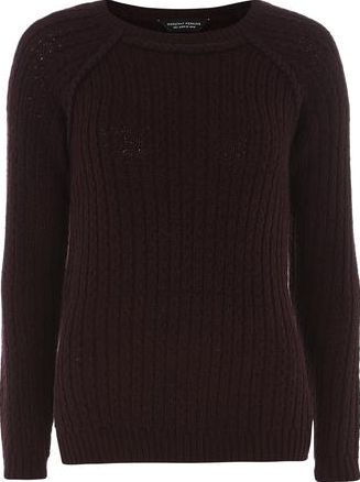 Dorothy Perkins, 1134[^]262015000714040 Womens Knitted Purple MG Jumper- Purple DP55329400