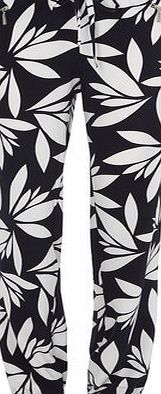 Dorothy Perkins Womens Leaf Printed Joggers- Blue DP14585730