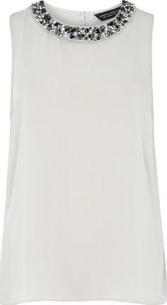 Dorothy Perkins, 1134[^]262015000712354 Womens Light Green Embellished Top- Green