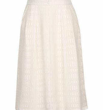 Dorothy Perkins Womens Little Mistress White Sheer A Line Skirt-