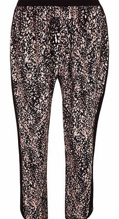 Dorothy Perkins Womens Lola Skye Grey Print Jogger- Grey