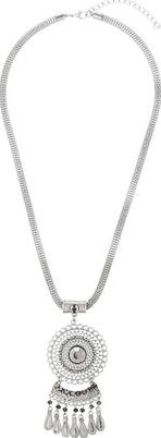 Dorothy Perkins, 1134[^]262015000715171 Womens Long Disk Pendant Necklace- Grey DP49816261