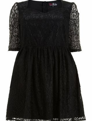 Womens Lovedrobe Black Sweetheart Neck Dress-