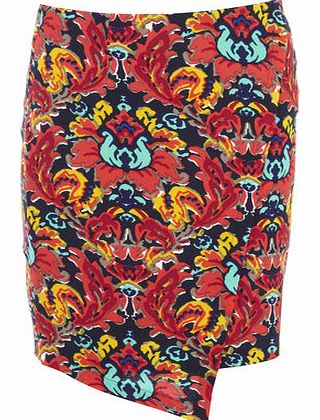 Dorothy Perkins Womens Madam rage Zip Asymmetrical skirt- Multi