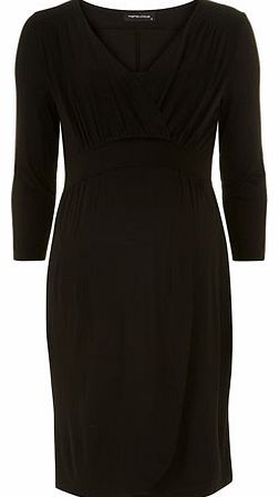 Womens Mamalicious maternity black jersey dress-