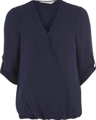 Dorothy Perkins, 1134[^]262015000705274 Womens Maternity Navy Wrap Blouse- Navy DP17305123