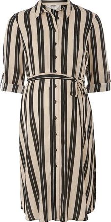 Dorothy Perkins, 1134[^]262015000705265 Womens Maternity Neutral Stripe Shirt- Neutral